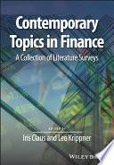 Contemporary Topics in Finance