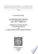 Conter de geste au XIVe siècle