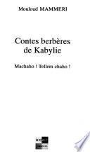 Contes berbères de Kabylie