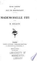 Contes de la bécasse: Mademoiselle Fifi. M. Jocaste