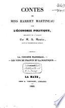 Contes de Miss Harriet Martineau sur l'économie politique