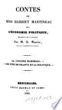 Contes de Miss Harriet Martineau sur l'économie politique: La cousine Marshall; Les vins de France et la politique