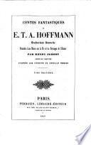 Contes Fantastiques De E. T. A. Hoffmann