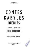 Contes kabyles inédits