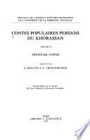 Contes populaires persans du Khorassan