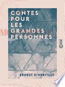 Contes pour les grandes personnes