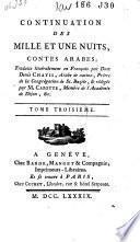Continuation des Mille et une nuits