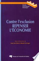 Contre l'exclusion. Repenser l'écomie.