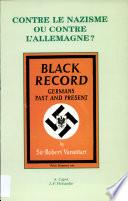 Contre le nazisme ou contre l'Allemagne?