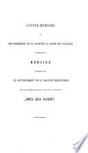Contre-mémoire du gouvernement de Sa Majesté la Reine des Pays-Bas en réponse au Mémoire présenté par le gouvernement de Sa Majesté britannique dans le différend relatif à l'affaire du bâtiment Costa Rica Packet