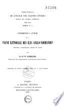 Contribution à l'étude de la faune littorale et marine des Iles anglo-normandes