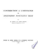 Contribution à l'histologie de Sphenodon punctatus Gray