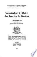Contributions de l'Institut de biologie de l'Université de Montréal