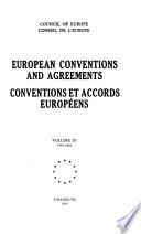 Conventions Et Accords Européens