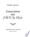 Conversations avec J. M. G. Le Clézio
