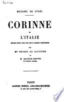 Corinne, ou l'Italie