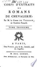 Corps d'extraits de romans de chevalerie