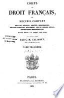 Corps du droit français