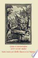 Corps et Interprétation (XVIe-XVIIIe siècles)