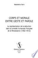 Corps et morale entre geste et parole