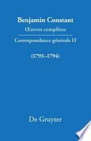 Correspondance 1793–1794