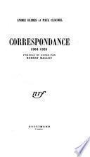 Correspondance, 1904-1938