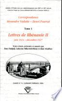 Correspondance Alexandre Vialatte-Henri Pourrat, 1916-1959: Lettres de Rhénanie II (juin 1924-décembre 1927)