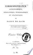 Correspondance astronomique, geographique, hydrographique et statistique