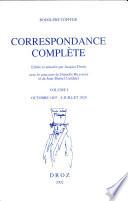 Correspondance complète