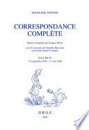 Correspondance complète. Volume IV, 17 septembre 1838-11 août 1840