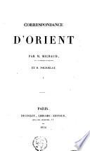 Correspondance d'Orient 1830-31