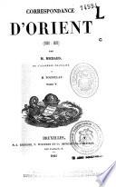 Correspondance d'Orient
