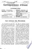 Correspondance d'Orient