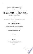 Correspondance de François Gérard