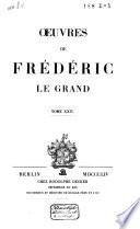 Correspondance de Frédéric II, roi de Prusse