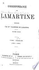 Correspondance de Lamartine