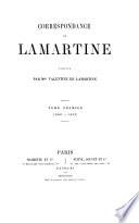 Correspondance de Lamartine