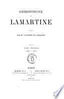 Correspondance de Lamartine publiee par Valentine de Lamartine