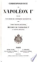 Correspondance de Napoléon Ier