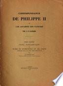 Correspondance de Philippe II sur les affaires des Pays-Bas [1558- 1577]