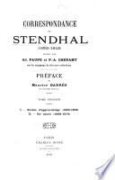Correspondance de Stendhal (1800-1842)