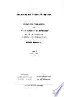 Correspondance du Conseil supérieur de Pondichéry et de la Compagnie