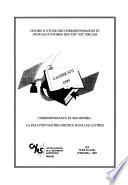 Correspondance et magistère