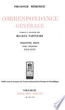Correspondance générale: 1862-1863
