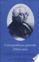 Correspondance générale d'Helvétius
