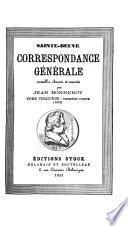 Correspondance générale