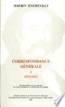 correspondance generale Tome 1