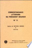 Correspondance littéraire du président Bouhier