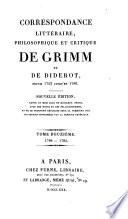 Correspondance littéraire,.