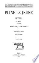 Correspondance: Livre 10; Panégyrique de Trajan